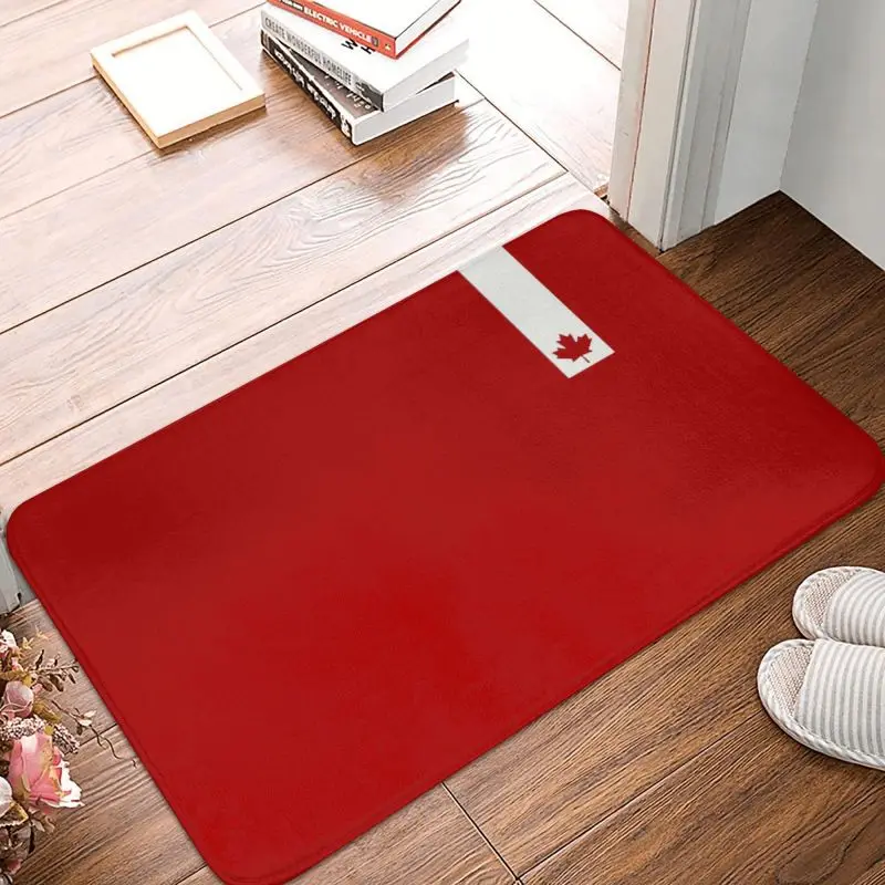 Minimal Canada Flag Floor Door Bathroom Kitchen Mat Anti-Slip Outdoor Canadian Pride Doormat Garage Entrance Carpet Rug