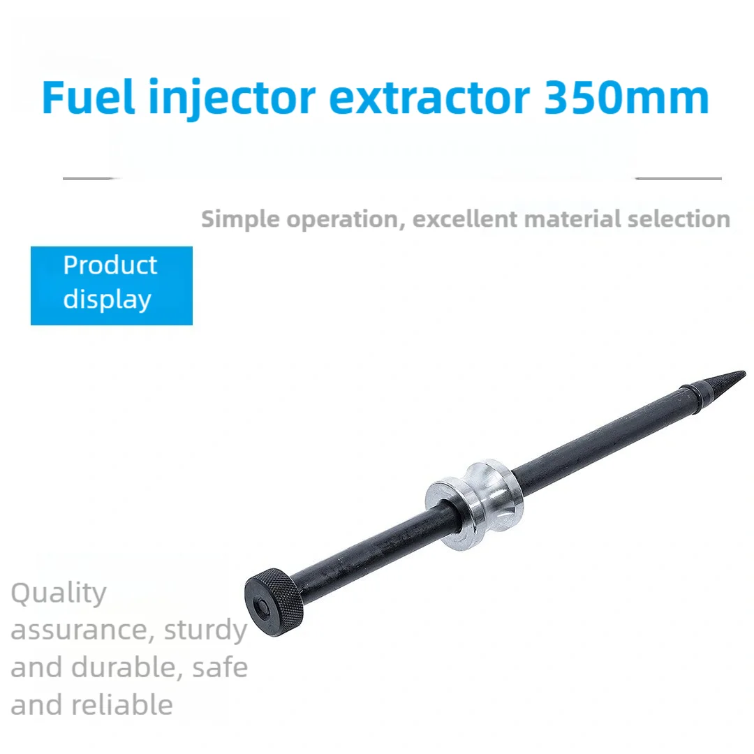 Pro Fuel Injector Seal Puller w/Steel Cone Thread Tip & Slide Hammer - Heavy Duty Copper Washer Removal Tool for Auto Repair