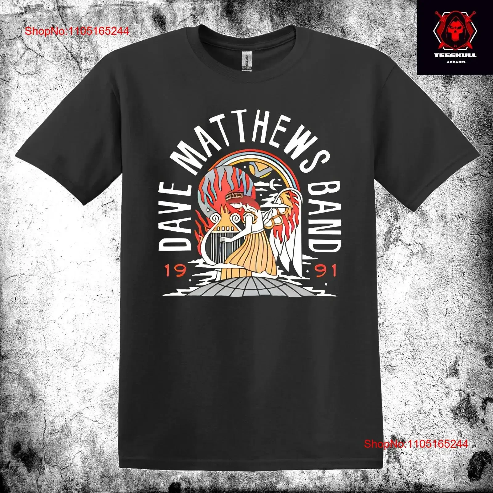 

Dave Matthews Band 1991 Rock Heavy Cotton T SHIRT S 3XL vintage Washed Unisex Stylish Stretched designer clothes Casual