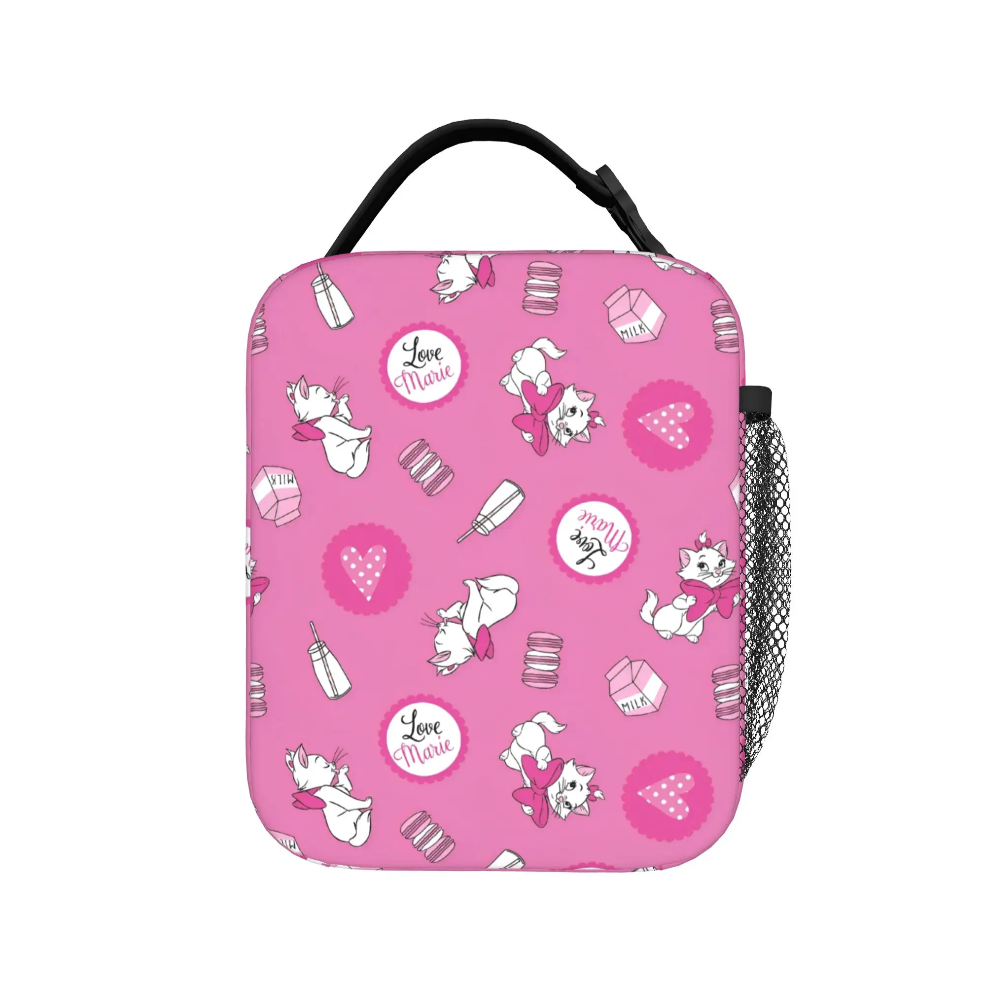 Maries  Cat Insulated Lunch Bag Cooler Bag Reusable,Lunch Container Portable Tote Lunch Box Bento Pouch Work  Picnic view 2