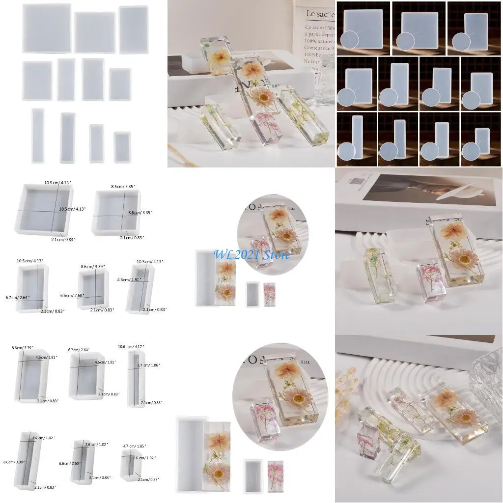 

G5GC 11 Pieces Silicone Mold Set Decoration Craftig Mold Perfect for DIY Art Projects