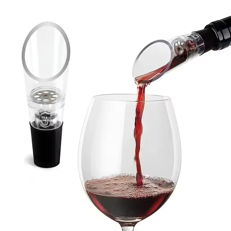 

Magic Wine Decanter Wine Aerator Pourer Spout Decanter Wine Aerator Quick Aerating Pouring Tool Pump Portable Filter