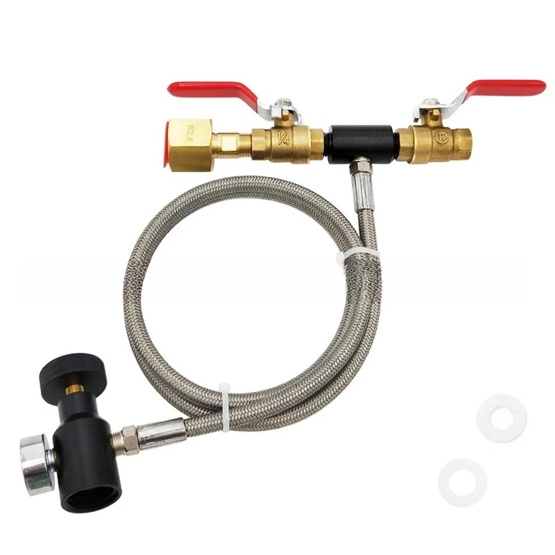 CO2 Refilling Charging Soda Water Carbonator for Cylinder Bottle Canister from W21.8-14 CGA320 Carbon Dioxide Tank cilindro