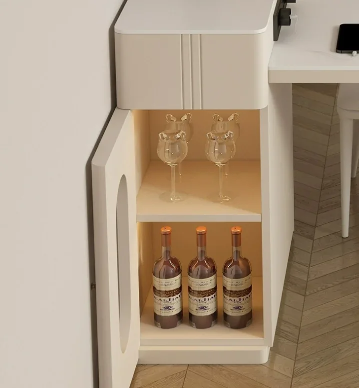 For Modern Simple Rock Slab Island Dining Table Can Be Extended and Reduced Household Italian Island