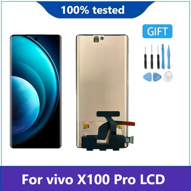 6.78'' Original AMOLED For vivo X100 Pro LCD Display Touch Screen Digitizer Assembly For vivo X100Pro V2324A LCD Replacement