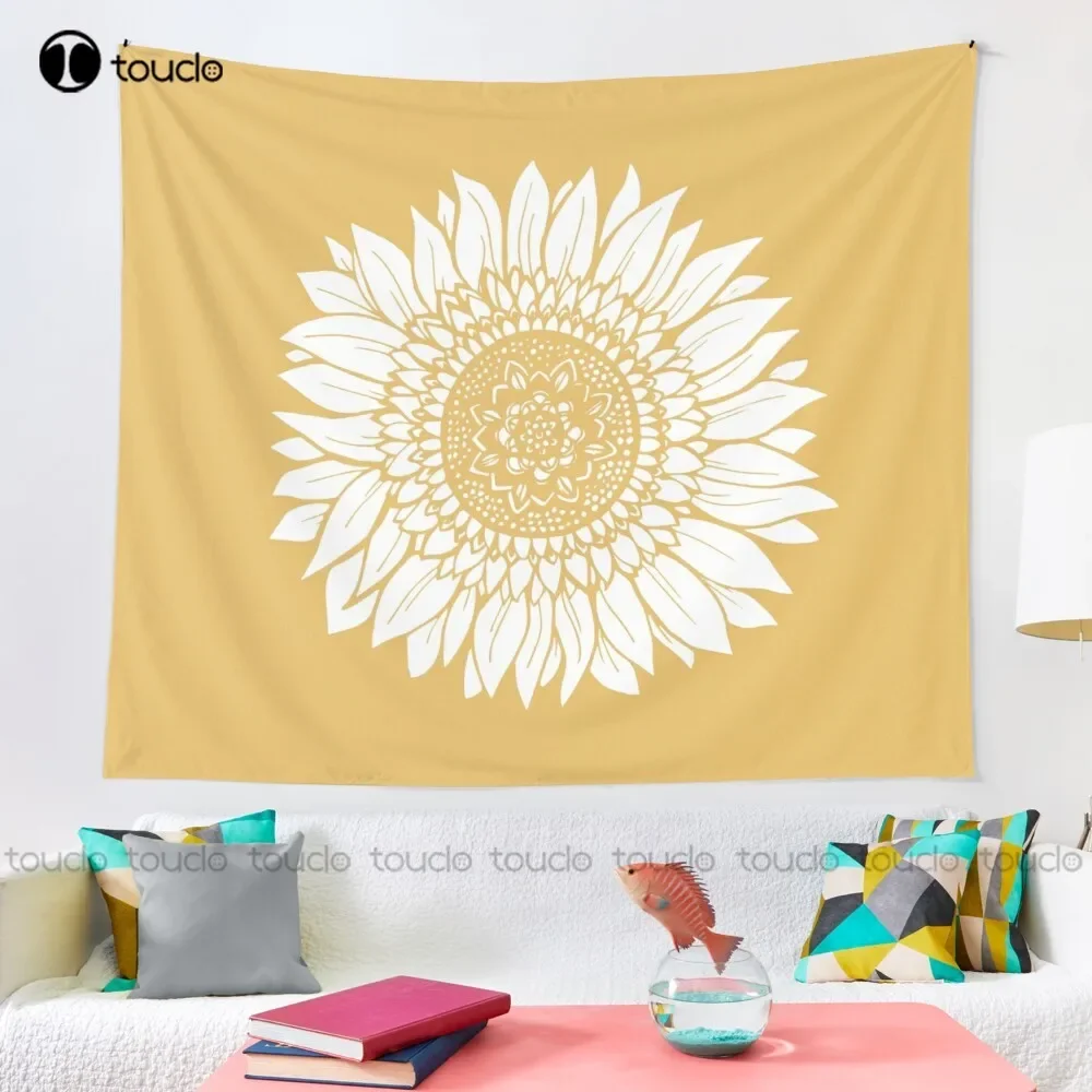Yellow Flower Drawing Best Tapestry Sites Tapestry Wall Hanging For Living Room Bedroom Dorm Room Home Decor