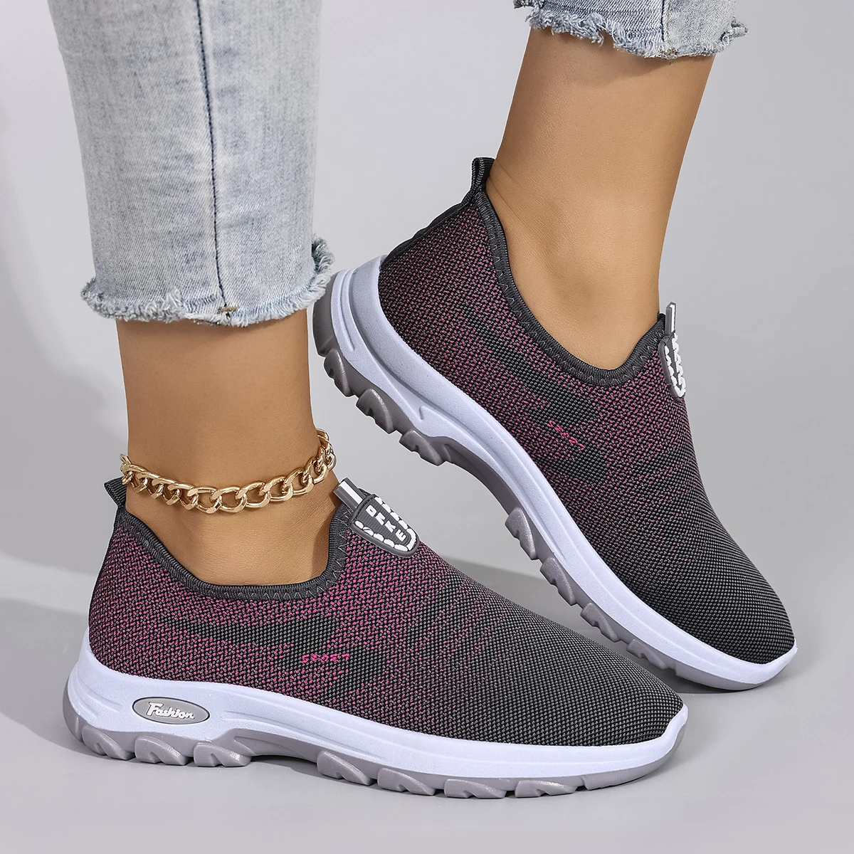 أحذية نسائية صيفية مسطحة شبكية قابلة للتنفس أحذية نسائية أحذية رياضية كاجوال، شحن مجاني للتخليص #4