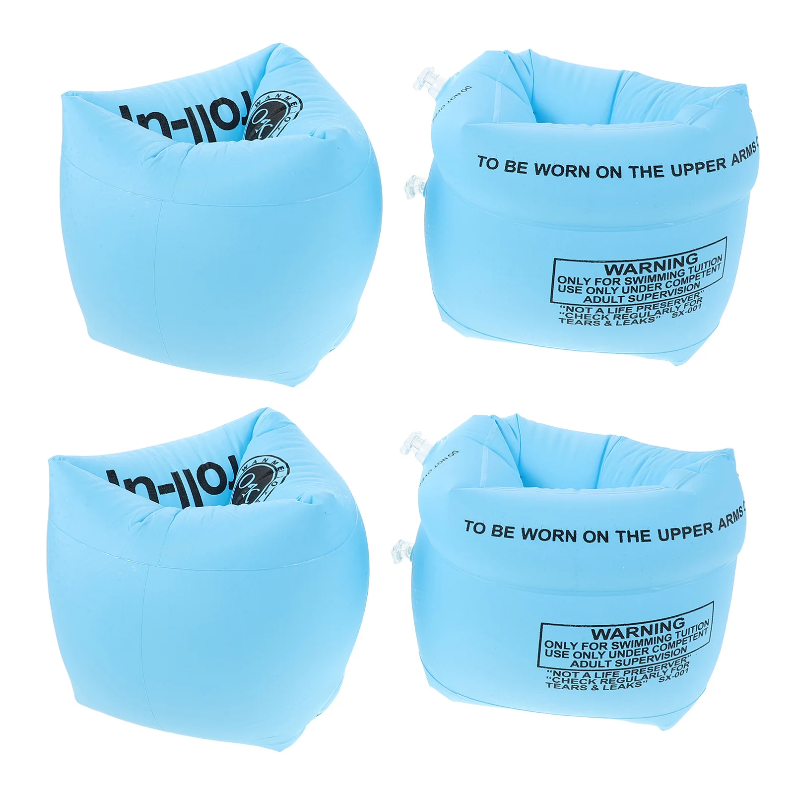 

2Pairs Inflatable Swimming Arm Floaties for Adults Kids Chamber Arm Rings Lightweight Portable Water Floatation