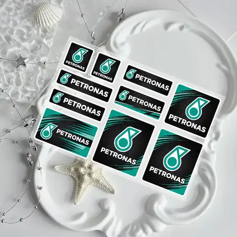 For PETRONAS Waterproof Reflective Motorbike Stickers Easy Peel Removable Decals For Motorcycle Car