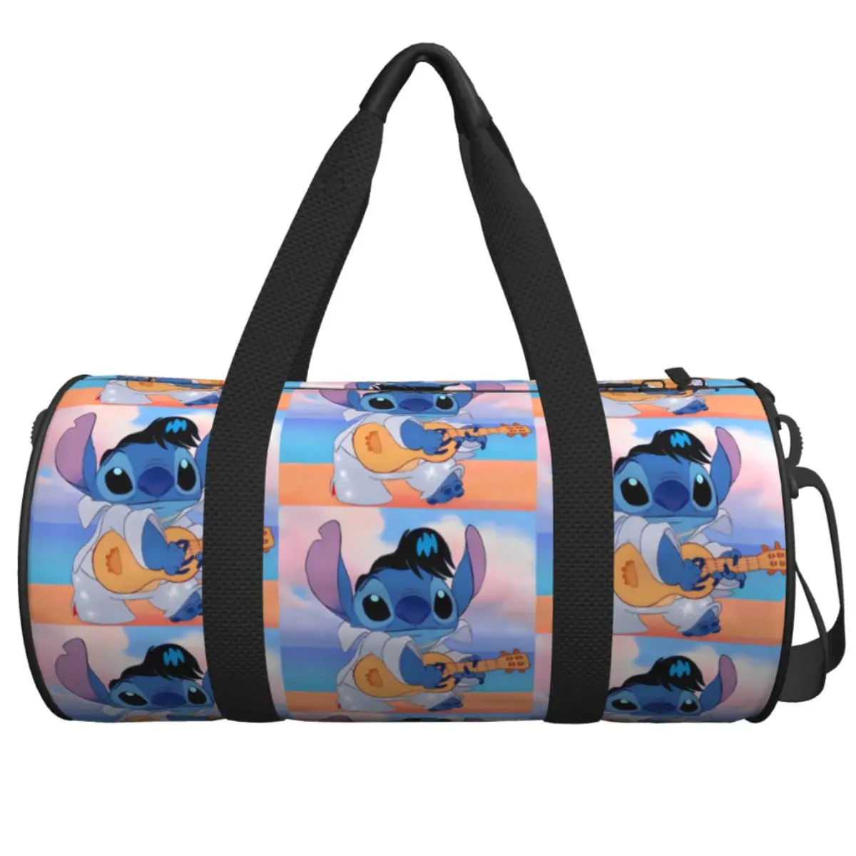 

Stitch Cartoon Gym Bag Ctue Weekend Sports Bags with Shoes Training Printed Handbag Funny Fitness Bag For Men