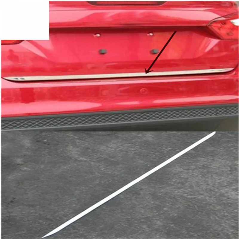 Хромированная Задняя Крышка багажника, задняя дверь, крышка багажника, отделочная полоса, европейская полоса для Ford Focus Mk2 2012-2017 седан