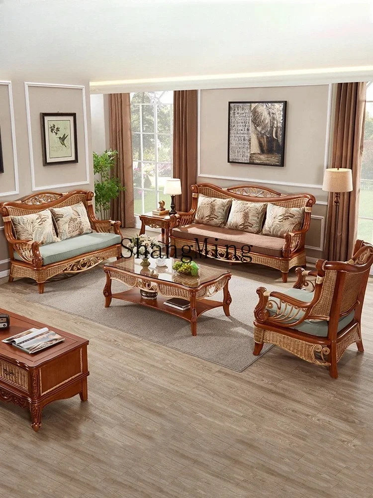 CL أريكة الفن الروطان أثاث غرفة المعيشة B & B فندق كرسي أريكة الروطان #2