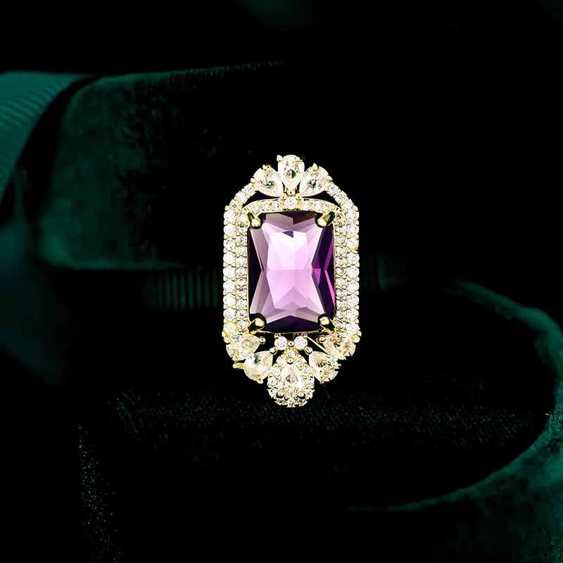 Delicate Anti-light Zircon Lapel Pins for Women Accessories Man Suit Collar Pin Retro Colorful CZ Geometry Small Broochpins