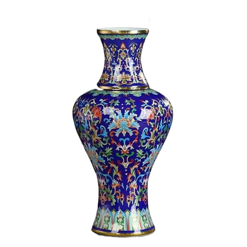 

37cm Jingdezhen Ceramic Antique Enamel Colored Vase Flower Arrangement Chinese Style Home, Living Room, Decoration and Ornaments