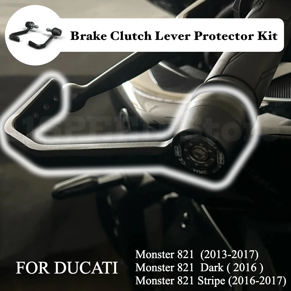 For Ducati Monster 821 Dark  821 Stripe 2013-2017 Motorcycle Brake and Clutch Lever Protector Kit motorcycles accessories