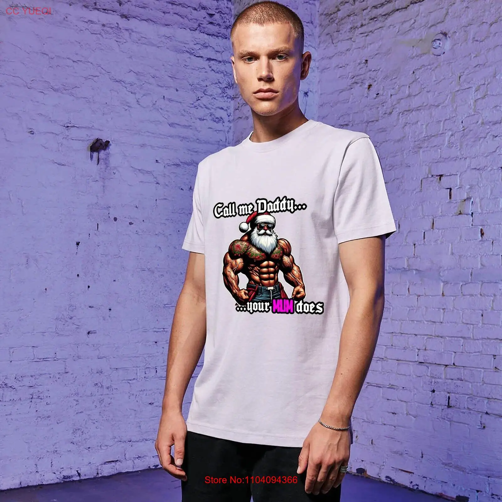 Футболка унисекс приталенного кроя — Call me Daddy — новинка, секретный подарок Санта-Клауса на Рождество