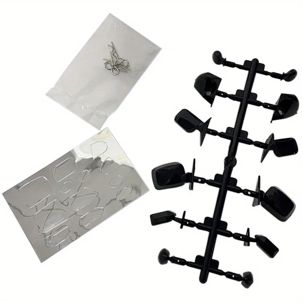 Universal High Simulation Rear-view Mirror DIY Reversing Mirror Kit for 1/10 RC Drift Racing Flat On-Road Car Upgrade Parts