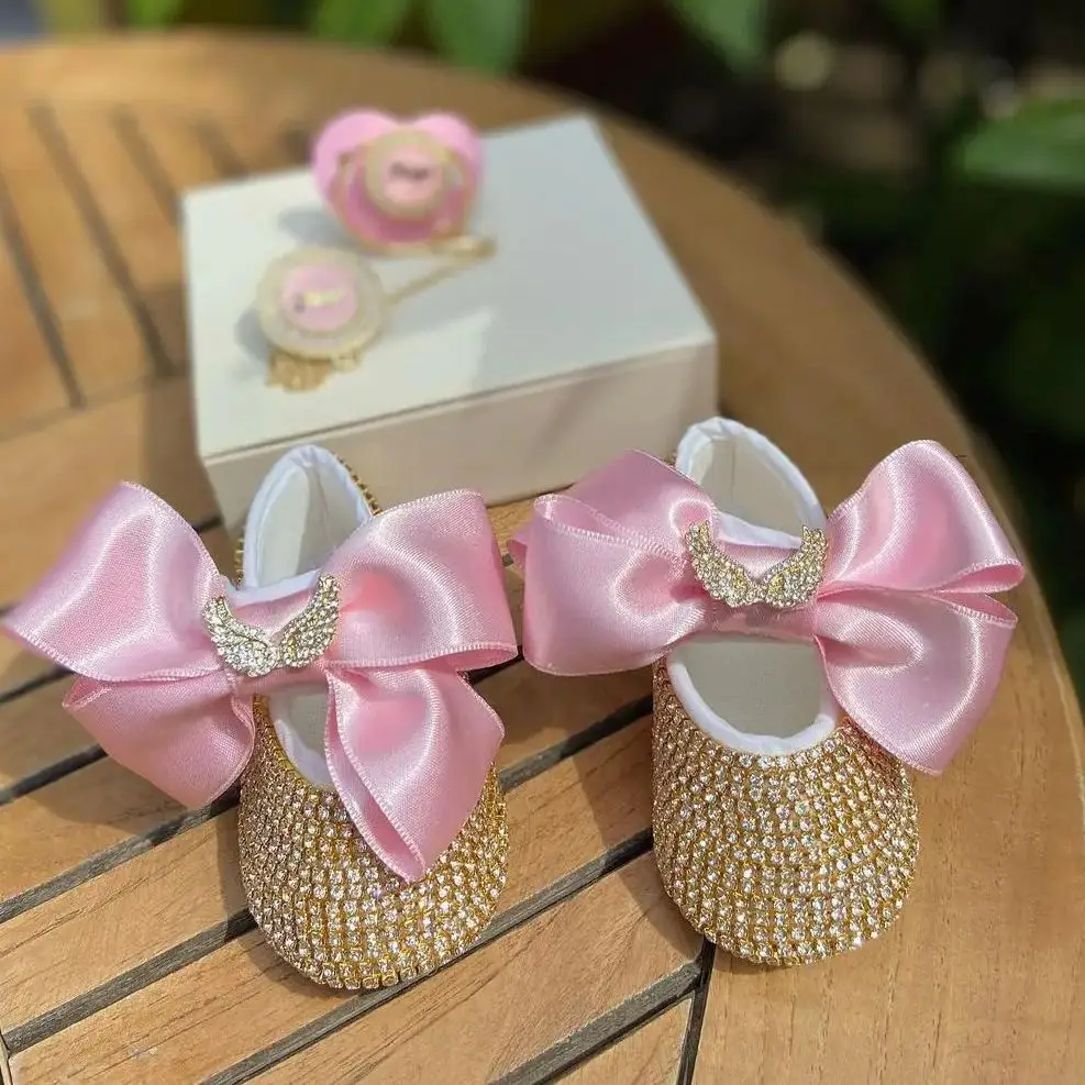 

Dollbling Baby Girl Rhinestones Shoes Newborn Photography Wedding Party Bridesmaids Special Event 0-6m 1st Birthday Shoes