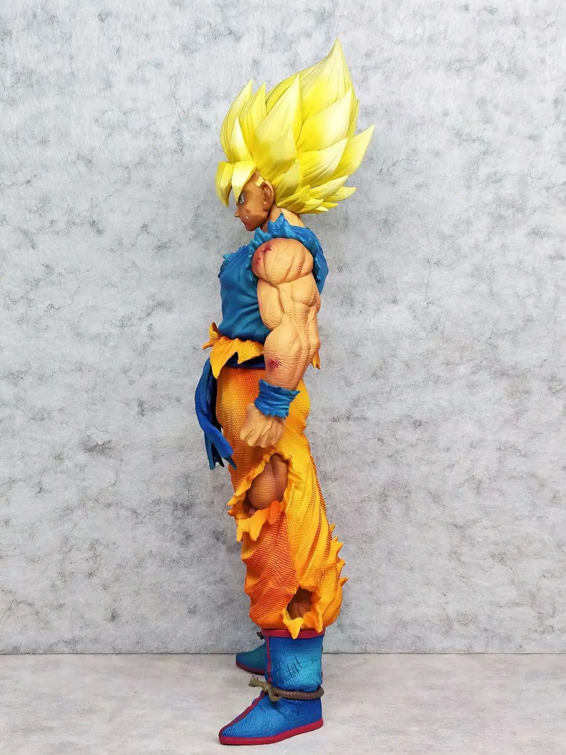 Figura de Dragon Ball Son Goku Vf, colección de estatuas de Anime Super Saiyan Goku de primera generación, Dbz, daño de batalla, muñecos Goku, juguetes, regalos