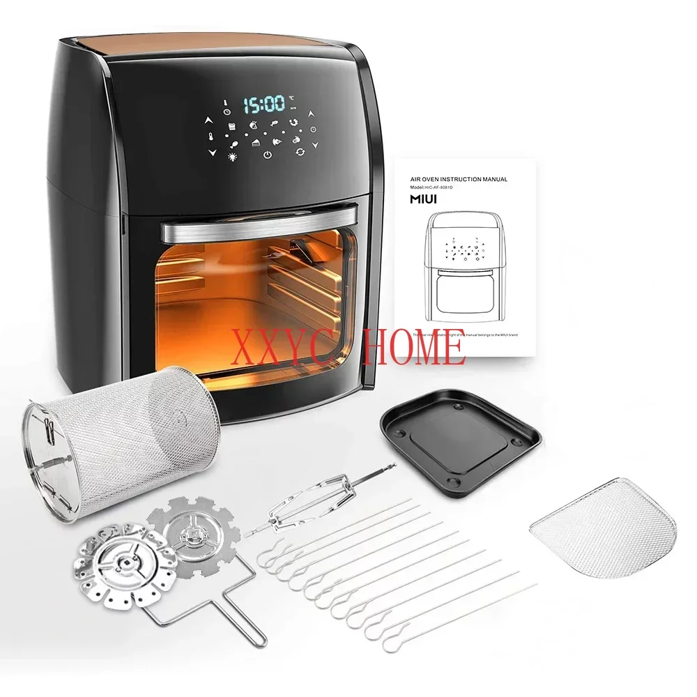 Food Grade 10L/12.7QT Kitchen Oilless Air Fryer Oven With Touch Screen