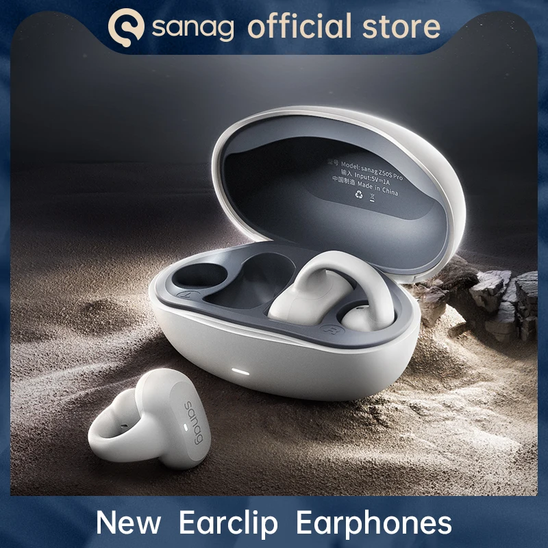 Sanag Z50s open ear air conduction TWS earphone Bluetooth wireless headphone panoramic sound sports waterproof ear clip earbuds