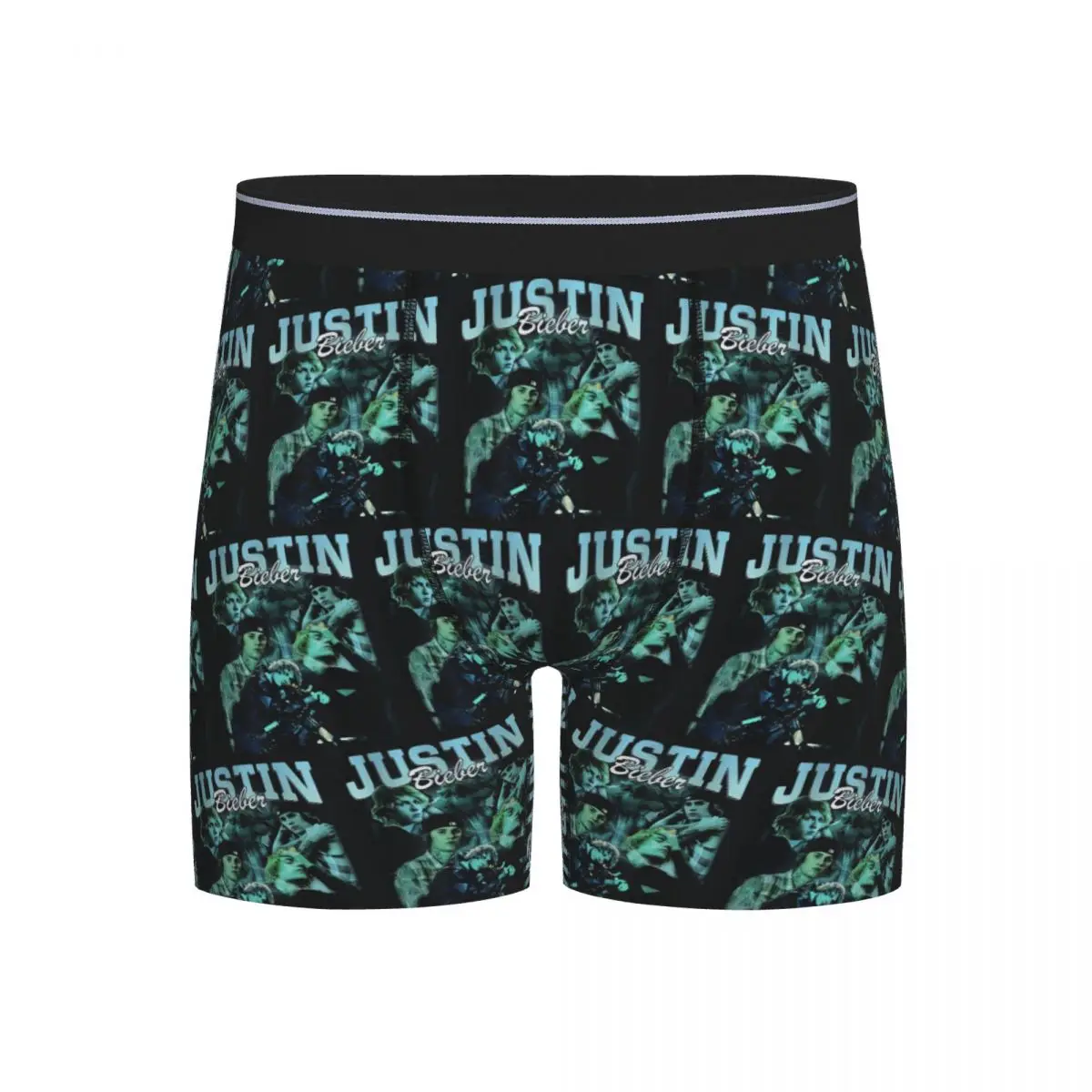 

Long Boxer Underpants Shorts Justin Bieber Panties Men's Comfortable Underwear for Homme Man Boyfriend Gifts