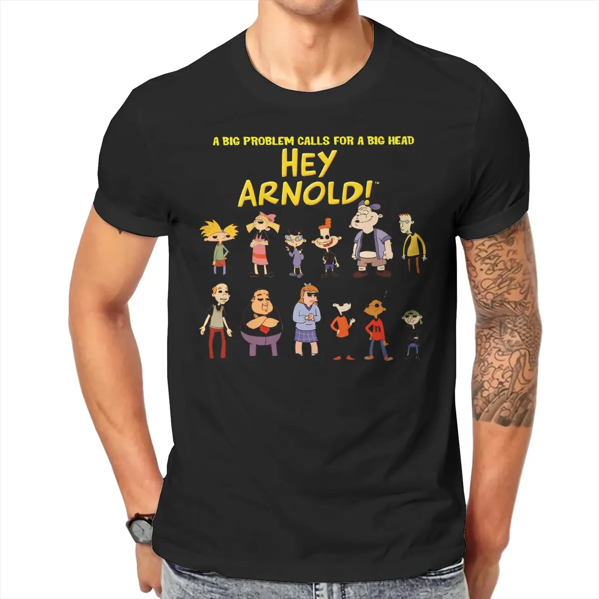 Hey Funny Arnold A Big Problem Calls T Shirt Harajuku Teenager Alternative High Quality Tshirt Oversized O-Neck Short Sleeve