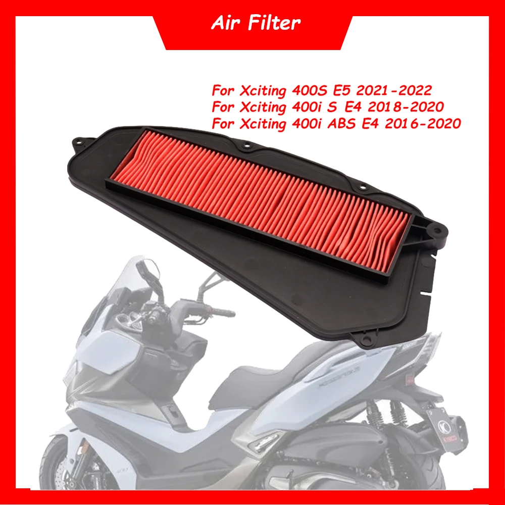 Motorcycle Engine Air Filter Cleaner 5 Holes Air Intake Filter Element For KYMCO Xciting 400i S ABS 400S 1721A-LKF5-E10