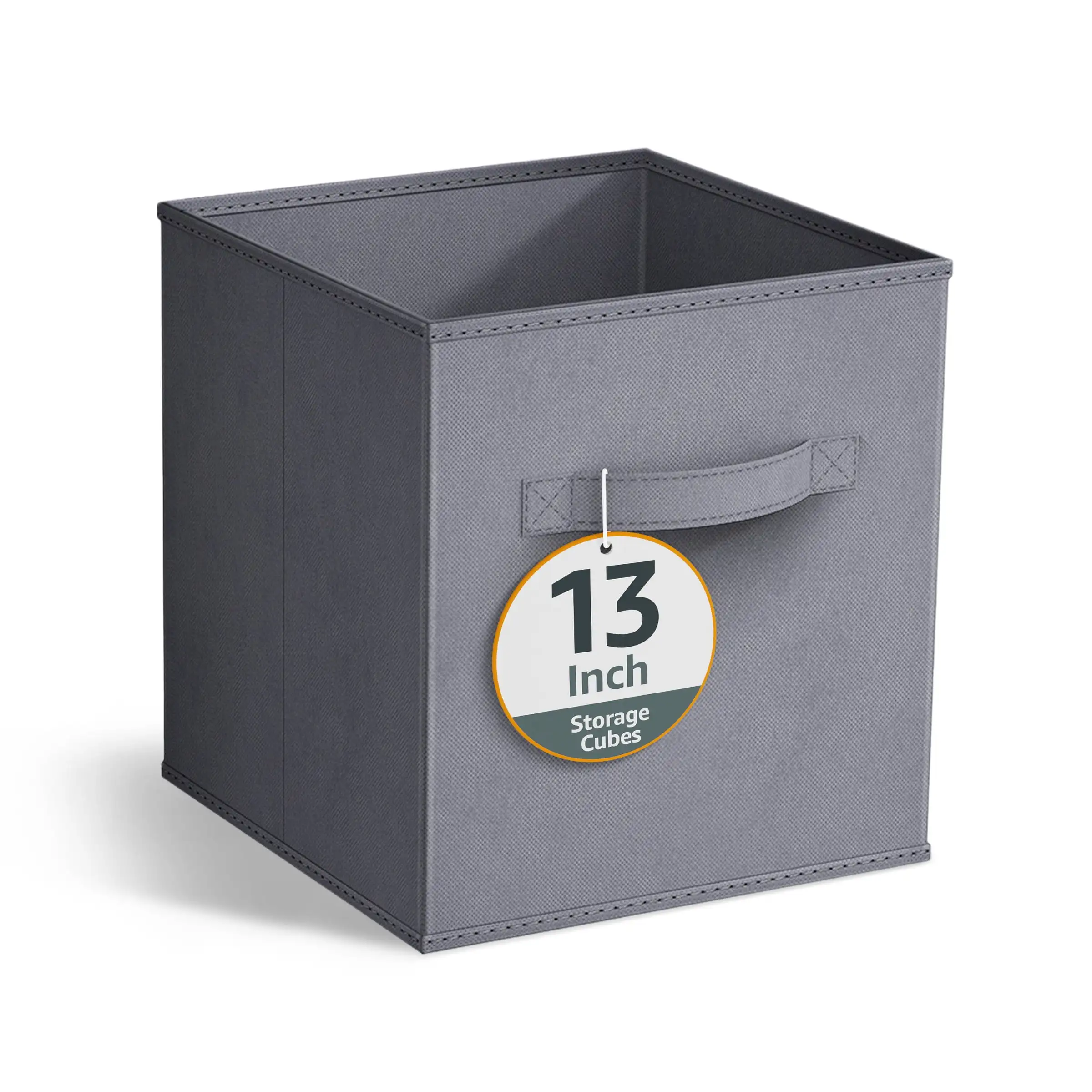 

Foldable Fabric Storage Cube, Gray, 13'