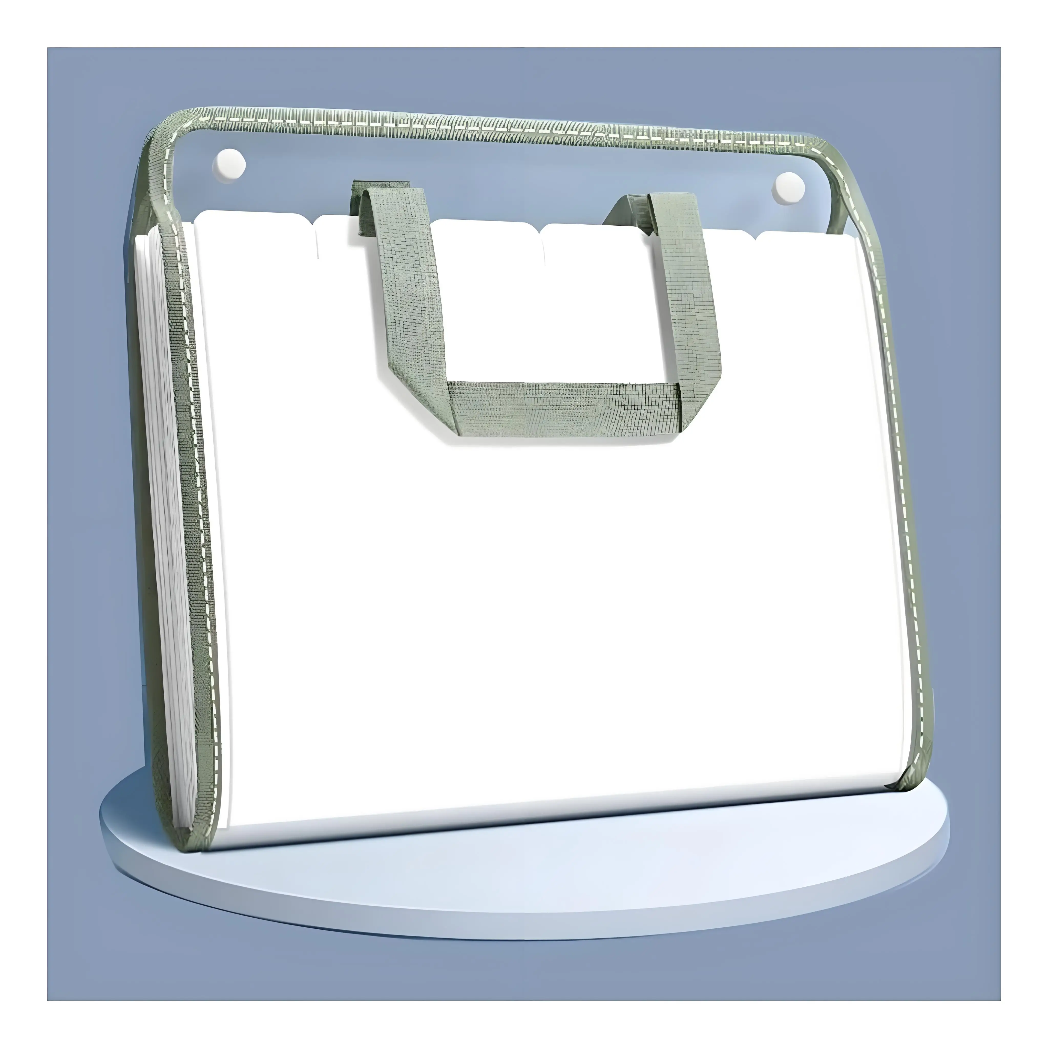 

Expanding File Organiser with Handles Office Organizer Box Subject for Pockets for Business Files,Green,Horizontal Version