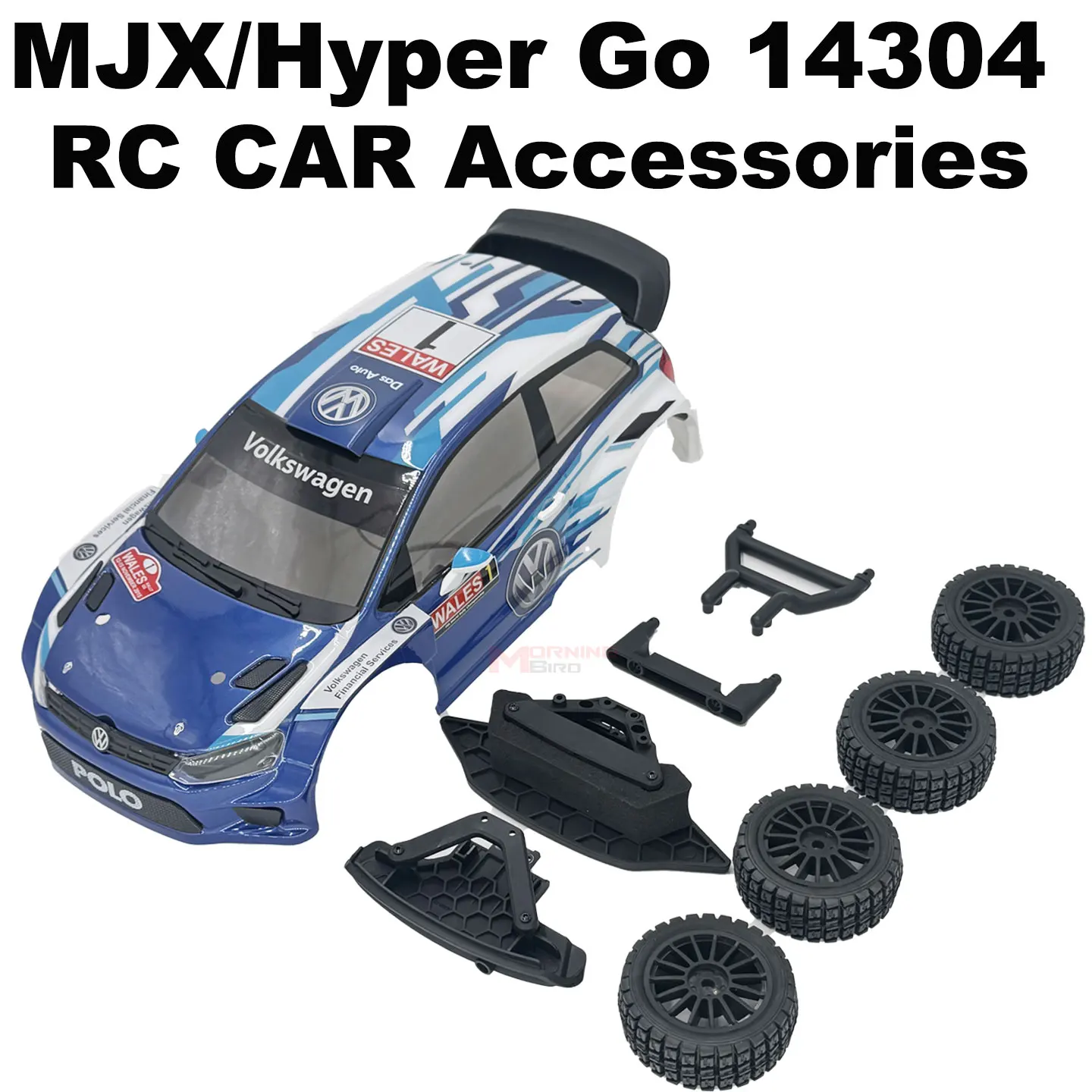 MJX RC Hyper Go RC Car Parts For  14304 Modified Accessories Car shell and car shell change Tyre Front and Rear Anti-Collision