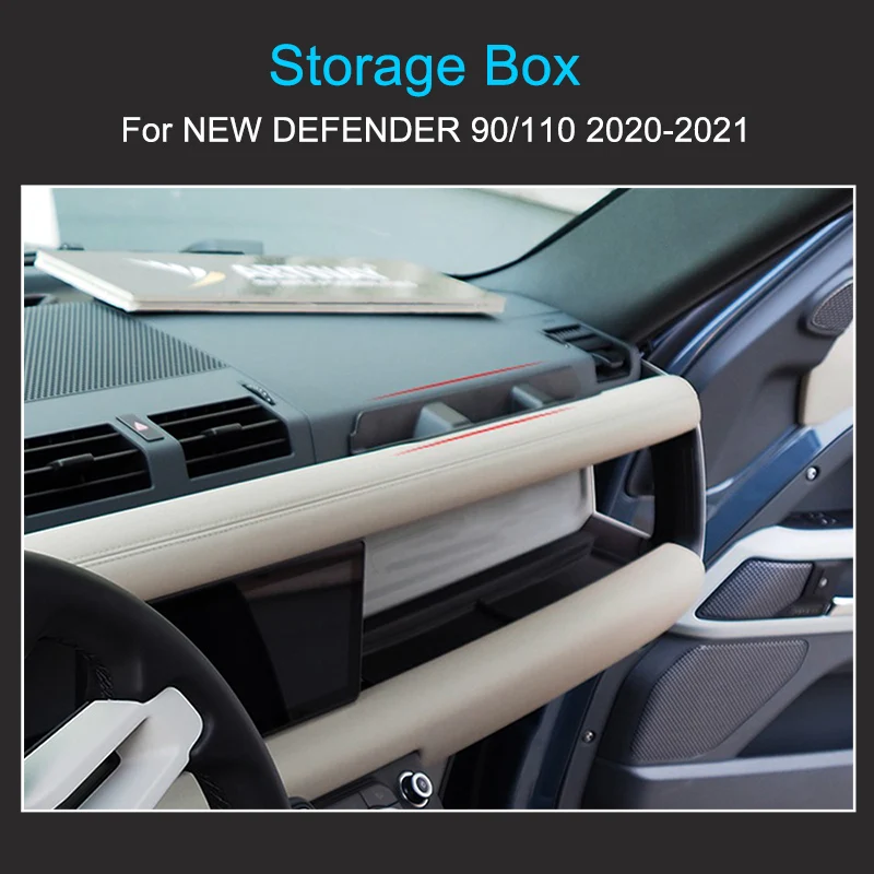 Front Handle Storage Box for Land Rover Defender 90 110 2020-2023 Car Interior Accessories Parts Storage Box for Defender 90/110