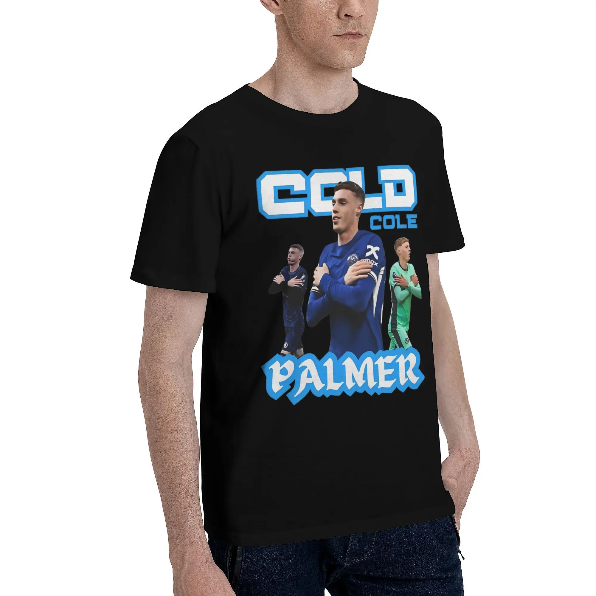 Cold Cole Palmer Tee Shirt for Men Women Fashion T Shirts Hip Hop Vintage Cotton Clothing ZM002