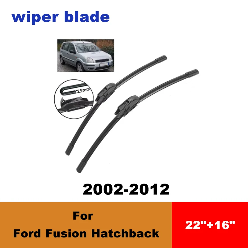 

For Ford Fusion Hatchback 2002-2012 car front wiper blades silent wiper blades soft rubber windshield wipers accessories
