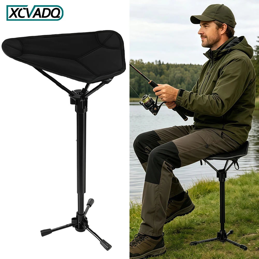 Outdoor Camping Loveseat - ポータブル折りたたみ椅子 3段階高さ調節可能、軽量折りたたみ式スツール アウトドアキャンプ、釣り、ガーデニング、ハイキング用