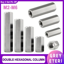 304 Stainless Steel Motherboard PCB Standoff Hexagon Spacer Bolt Female-Female Threaded Pillar Screw Spacer M2 M2.5 M3 M4 M5 M6