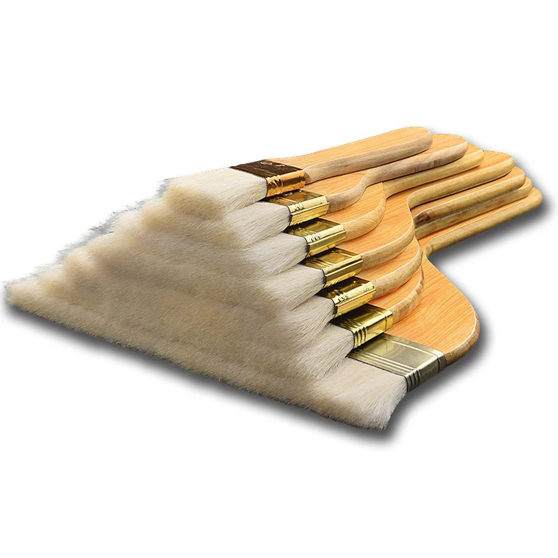 

Multi Functional Wooden Handle Wool Brush 6 PCS Set for Paint Coating and Wall Treatment Painting BBQ Cleaning Hand Tools Kit