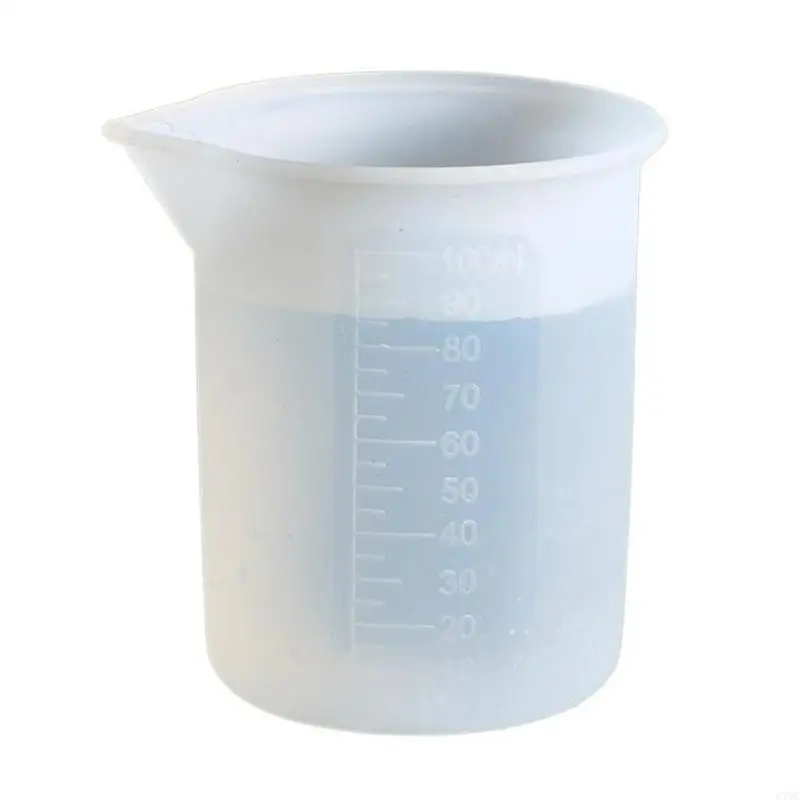 Tasse en résine antiadhésive U75C avec échelle précise, tasse à mesurer en Silicone pour bricolage