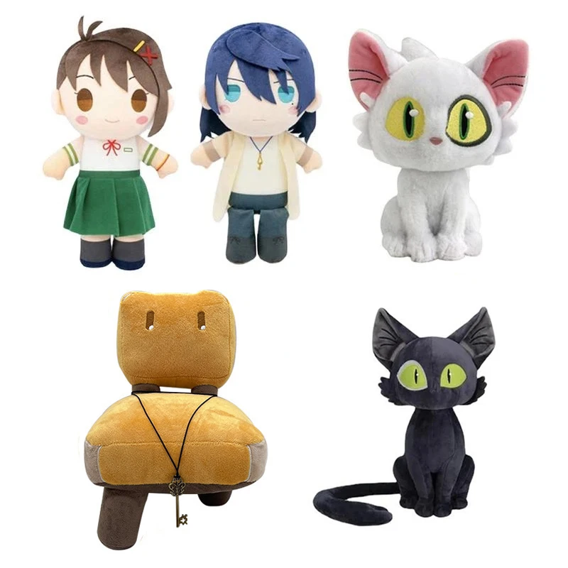 Jogo suzume no tojimari brinquedos de pelúcia bonito macio anime gato pelúcia figura dos desenhos animados bonecas brinquedo de pelúcia para o presente aniversário do miúdo