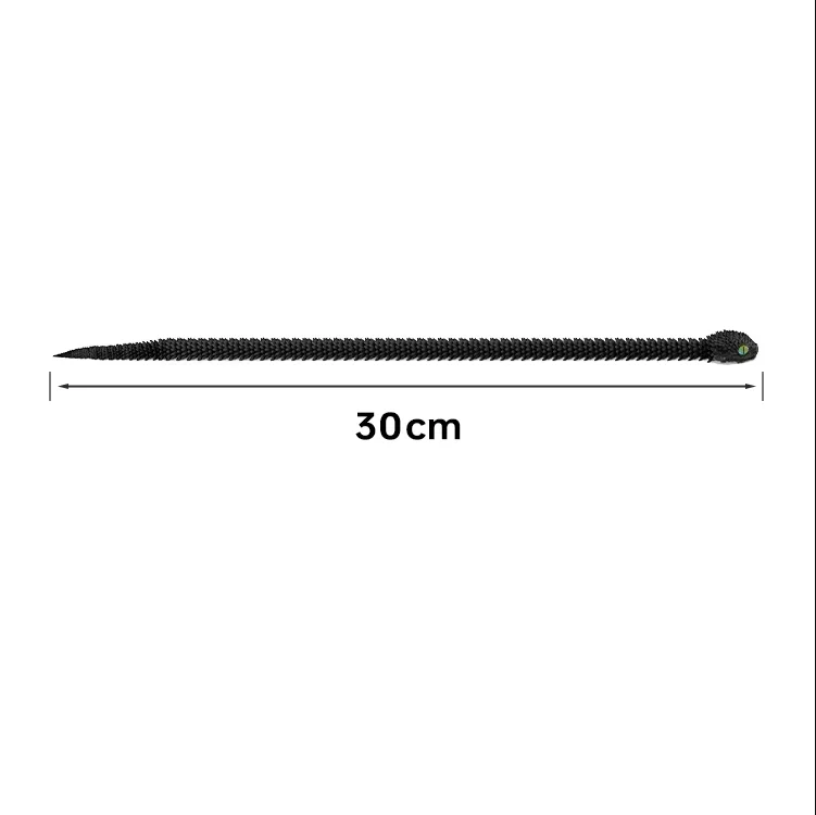 ثلاثية الأبعاد مطبوعة ثعبان للتدوير مفصلية ثعبان مشترك التنقل الحيوان محاكاة نموذج مكتب سطح المكتب زخرفة ديكور المنزل الاطفال هدية #6