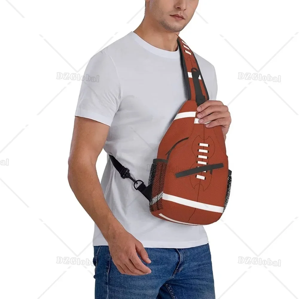 アメリカンフットボール スリングバッグ チェストバッグ アメリカンフットボール クロスボディバッグ メンズ レディース