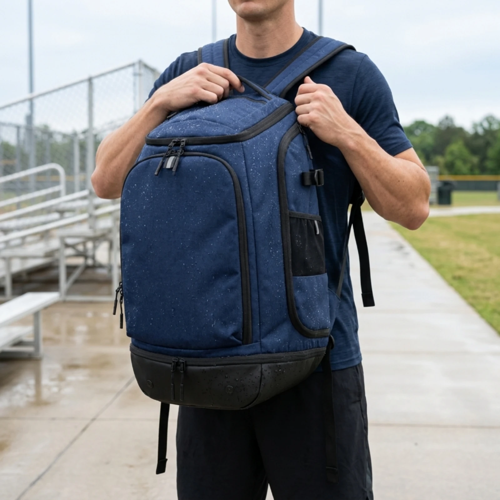Baseball Backpack Sturdy Sports Backpack with Shoe Compartment Bag Comfortable Adjustable for Athletes, Gym, Travel