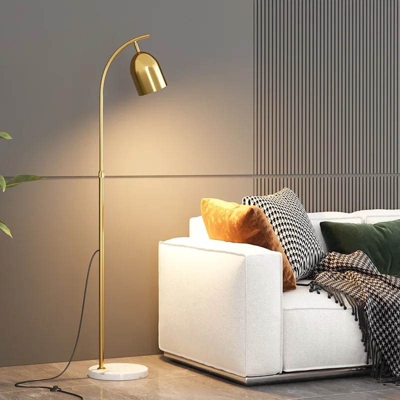 

Nordic floor lamp suitable for living room sofa bedroom bedside reading simple and luxurious vertical LED floor lamp