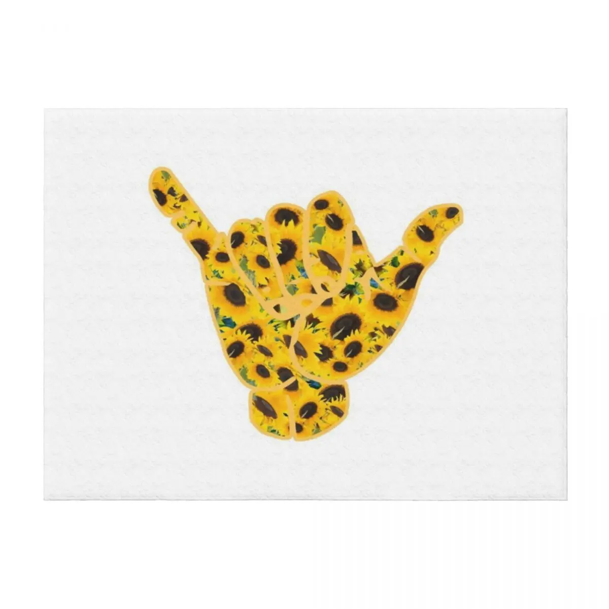 

cowabunga hand - sunflowers Throw Blanket For Baby Comforter heavy to sleep halloween Blankets