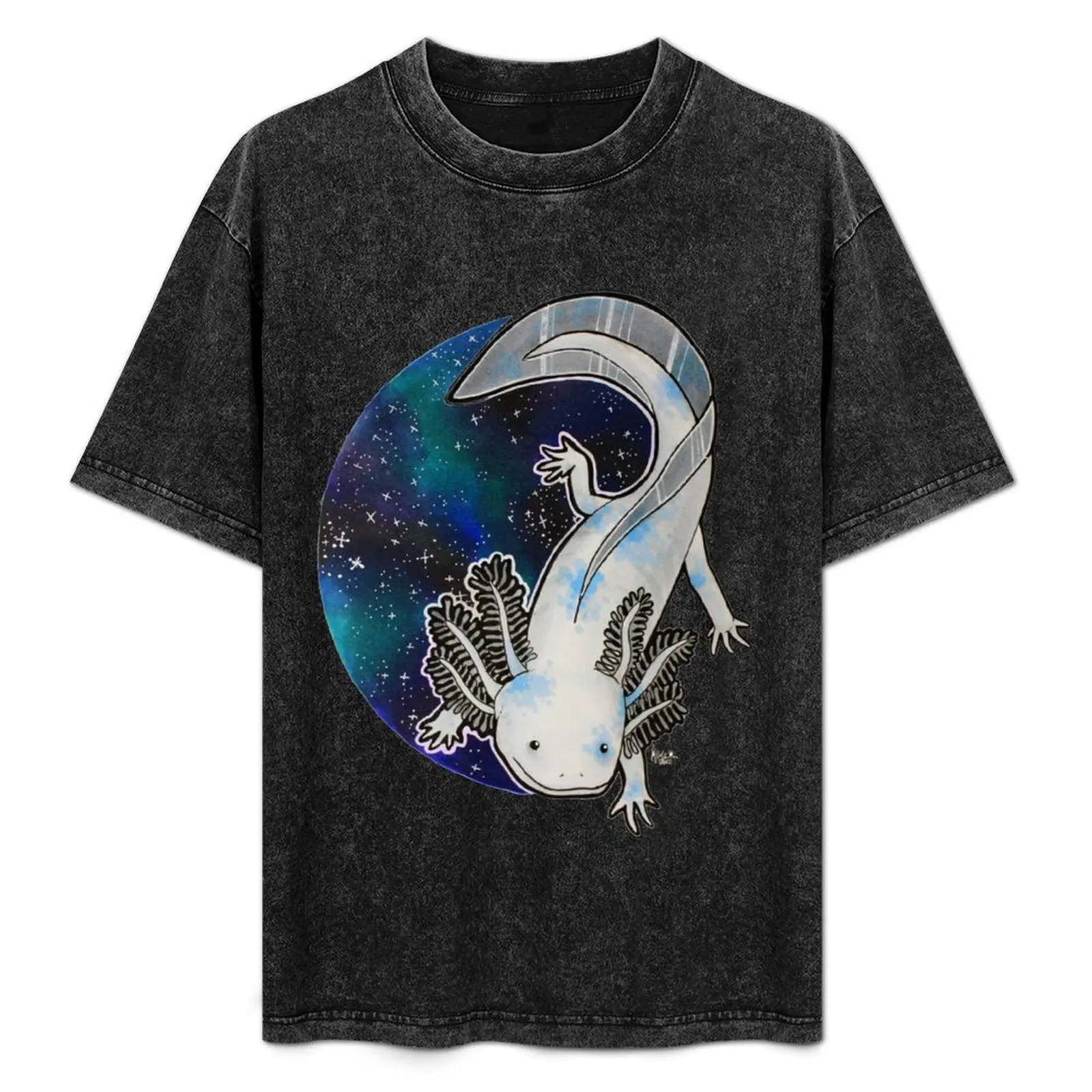 

Galaxy Axolotl Artwork T-Shirt oversizeds plus size clothes blacks shirts graphic luxury clothes men