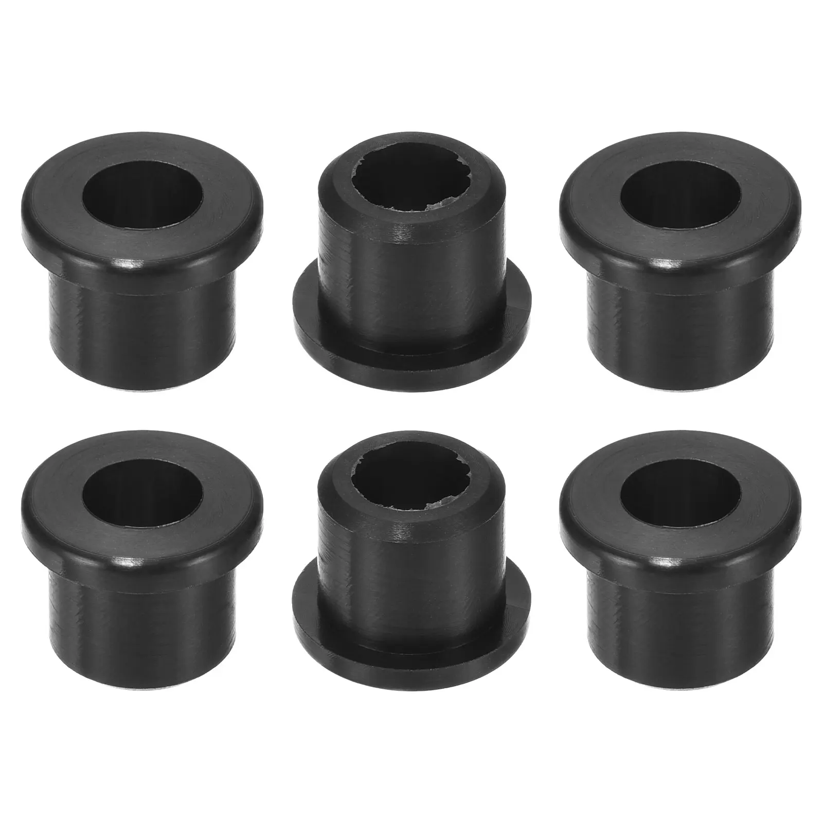 4/6/10/12/18Pcs Rubber Grommets 7-10mm ID Top Hat Grommet Black Silicone Rubber Hole Plug Gasket for Wiring, Automotive