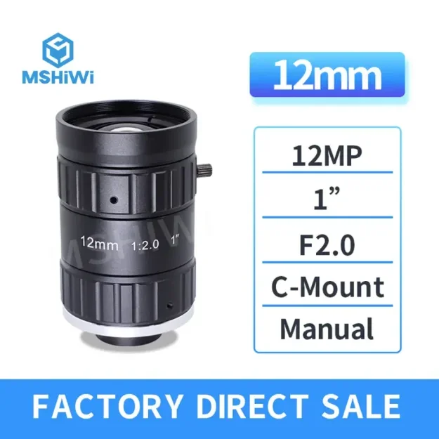 12MP C-mount F2.0 Aperture 1