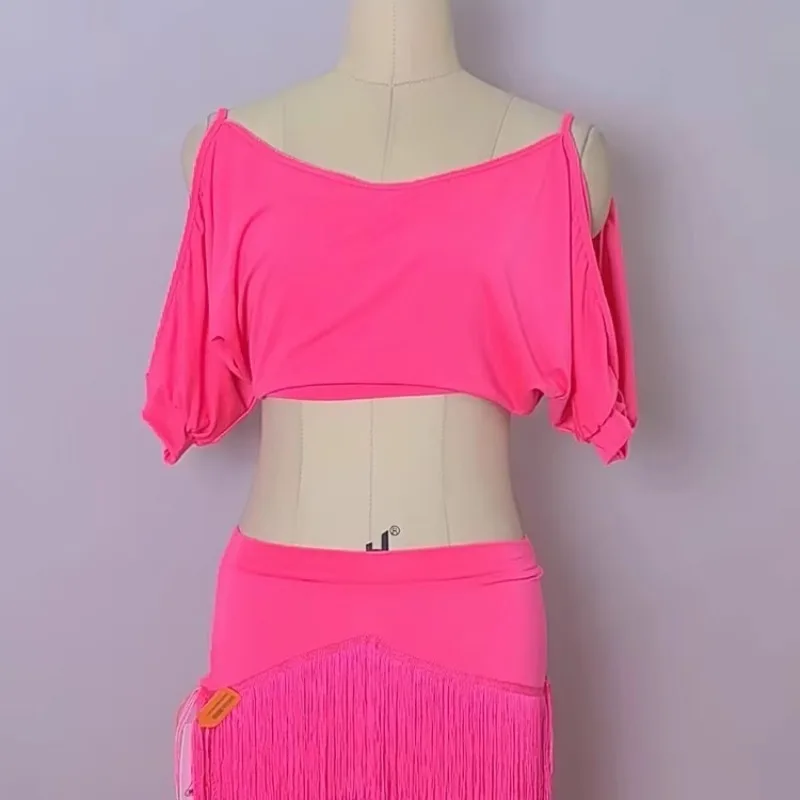 Customized Belly Dance Costumes Practice Bat Sleeve Top Modal Unique Exposed Arm Middle Sleeve Top Belly Dancing Clothes