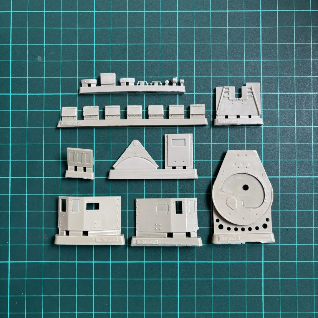 1/35 resin unpainted model kit, US Navy SEAL GV-M hexagonal turret (with protective shield) unassembled and unpainted GK