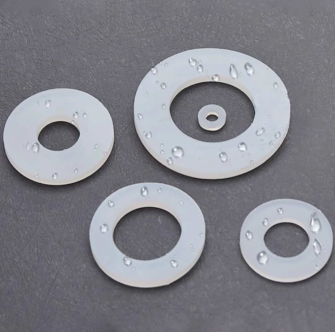 10Pcs Soft Silicon Rubber Flat Gasket ID 2-36mm O-Ring Seal Washer Plumbing Faucet Sealing Ring Shock Absorber Gasket Waterproof